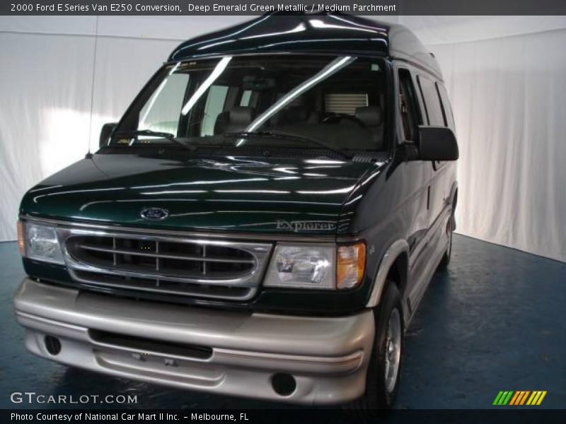 Deep Emerald Green Metallic / Medium Parchment 2000 Ford E Series Van E250 Conversion
