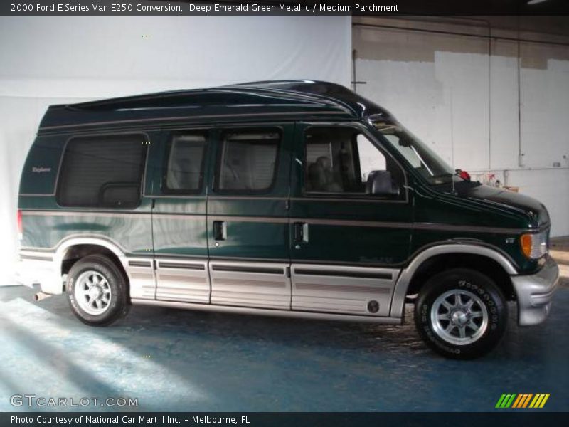 Deep Emerald Green Metallic / Medium Parchment 2000 Ford E Series Van E250 Conversion