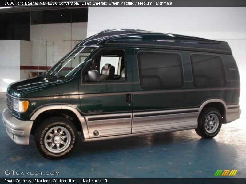 Deep Emerald Green Metallic / Medium Parchment 2000 Ford E Series Van E250 Conversion