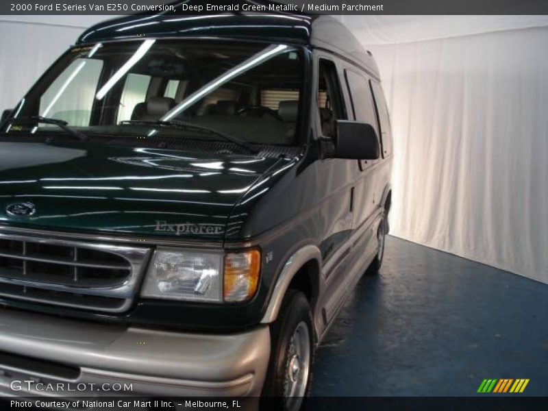 Deep Emerald Green Metallic / Medium Parchment 2000 Ford E Series Van E250 Conversion