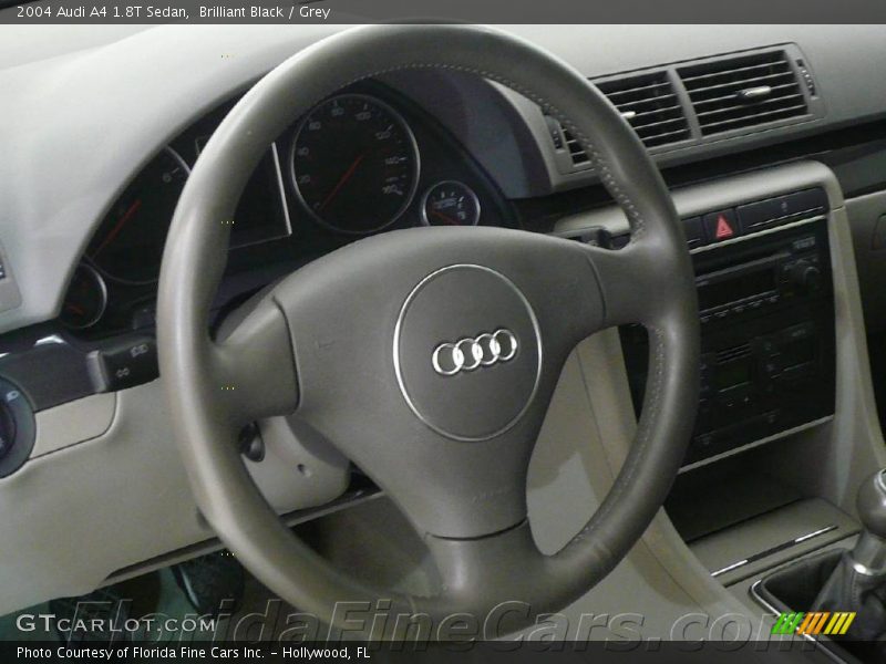 Brilliant Black / Grey 2004 Audi A4 1.8T Sedan