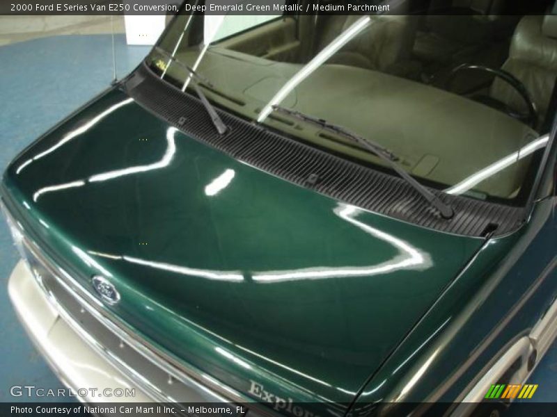Deep Emerald Green Metallic / Medium Parchment 2000 Ford E Series Van E250 Conversion