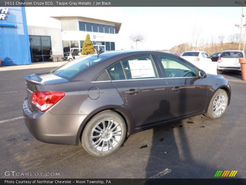 Taupe Gray Metallic / Jet Black 2011 Chevrolet Cruze ECO