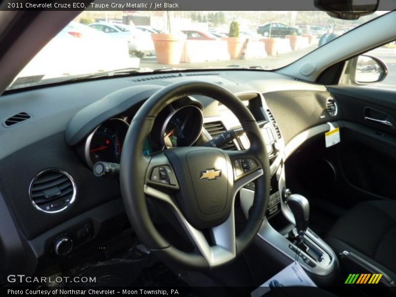 Taupe Gray Metallic / Jet Black 2011 Chevrolet Cruze ECO