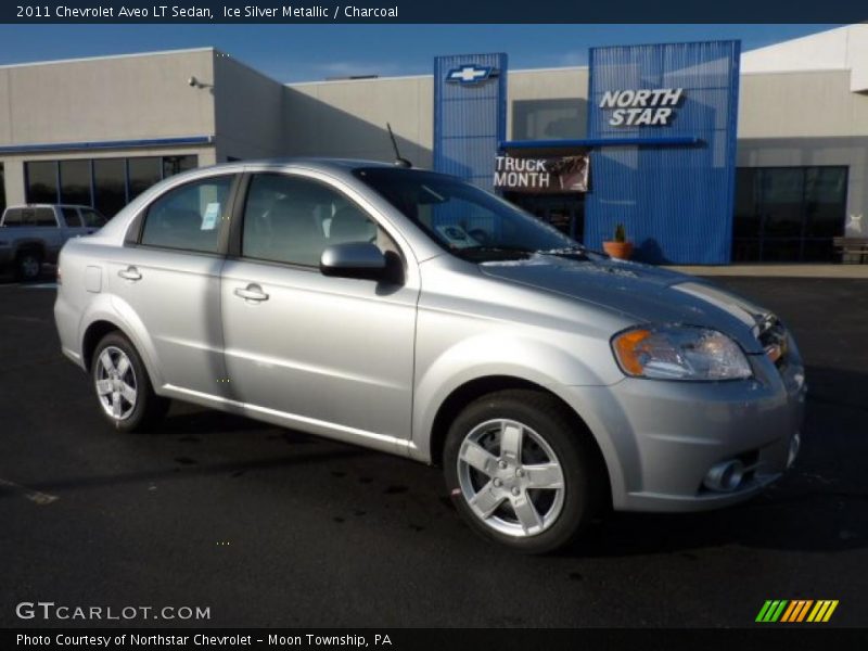 Ice Silver Metallic / Charcoal 2011 Chevrolet Aveo LT Sedan