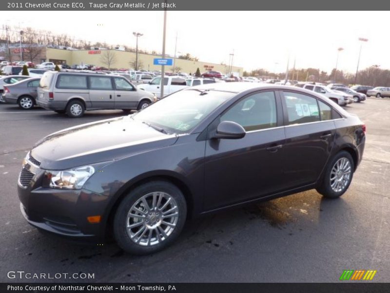 Taupe Gray Metallic / Jet Black 2011 Chevrolet Cruze ECO