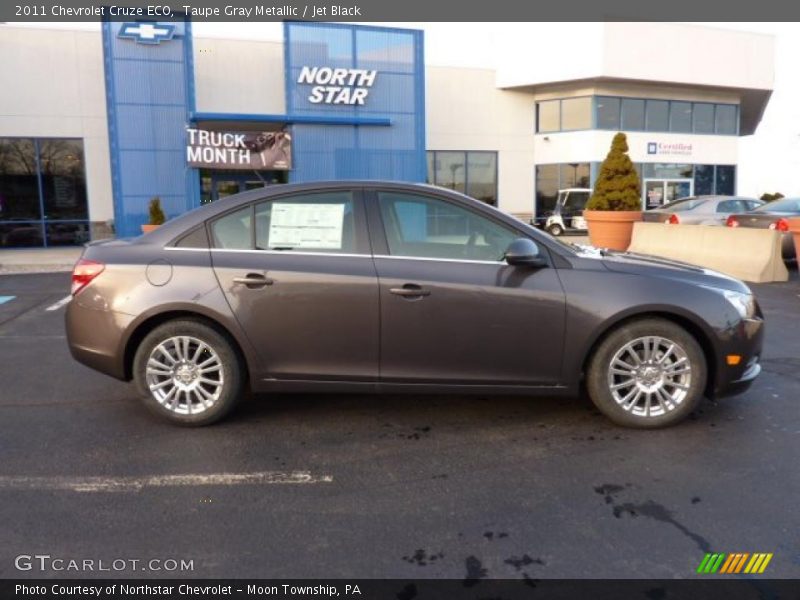 Taupe Gray Metallic / Jet Black 2011 Chevrolet Cruze ECO