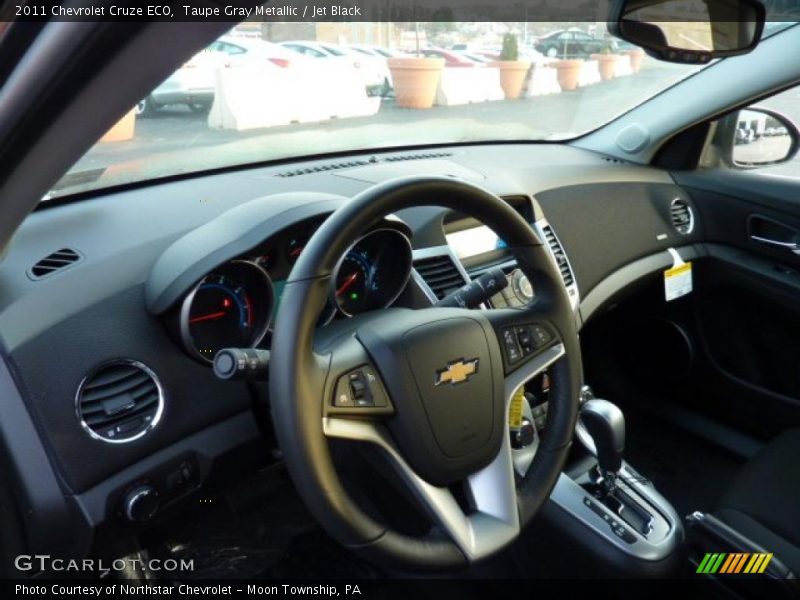 Taupe Gray Metallic / Jet Black 2011 Chevrolet Cruze ECO