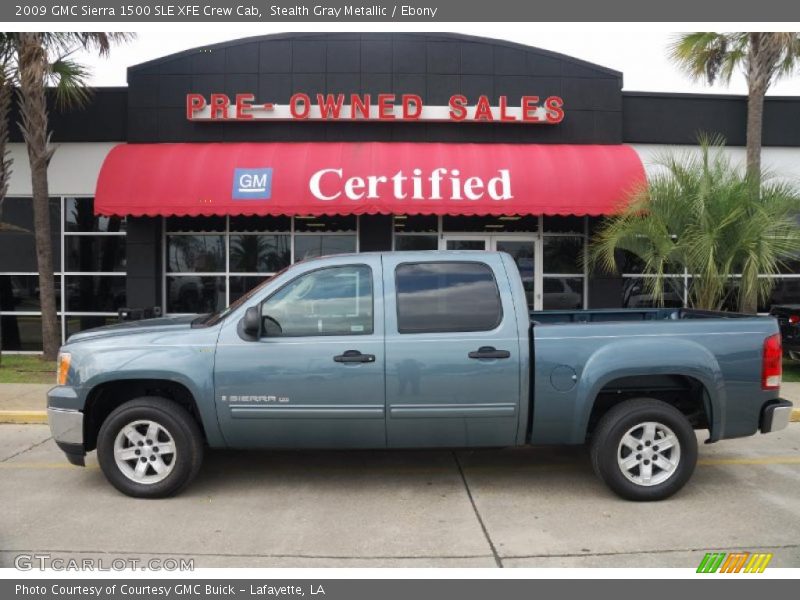 Stealth Gray Metallic / Ebony 2009 GMC Sierra 1500 SLE XFE Crew Cab