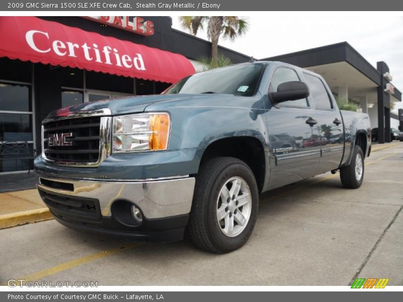 Stealth Gray Metallic / Ebony 2009 GMC Sierra 1500 SLE XFE Crew Cab