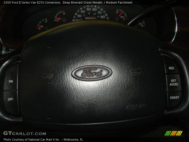 Deep Emerald Green Metallic / Medium Parchment 2000 Ford E Series Van E250 Conversion