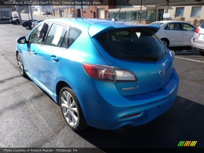 Celestial Blue Mica / Black 2010 Mazda MAZDA3 s Sport 5 Door