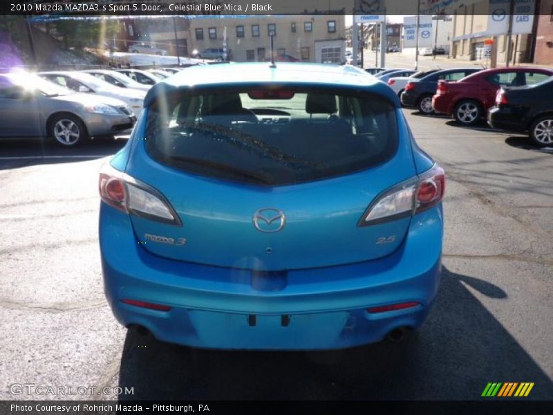 Celestial Blue Mica / Black 2010 Mazda MAZDA3 s Sport 5 Door