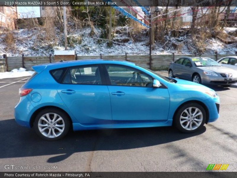 Celestial Blue Mica / Black 2010 Mazda MAZDA3 s Sport 5 Door