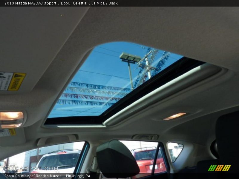 Celestial Blue Mica / Black 2010 Mazda MAZDA3 s Sport 5 Door