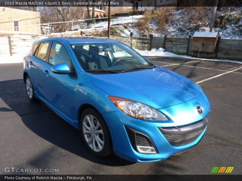 Celestial Blue Mica / Black 2010 Mazda MAZDA3 s Sport 5 Door