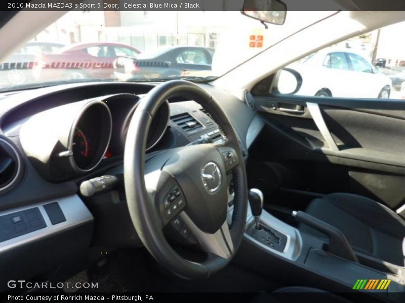 Celestial Blue Mica / Black 2010 Mazda MAZDA3 s Sport 5 Door