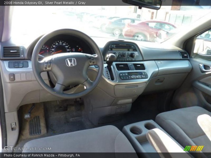 Silver Pearl Metallic / Gray 2008 Honda Odyssey EX