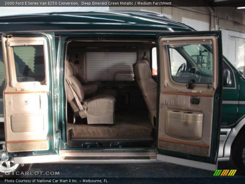 Deep Emerald Green Metallic / Medium Parchment 2000 Ford E Series Van E250 Conversion