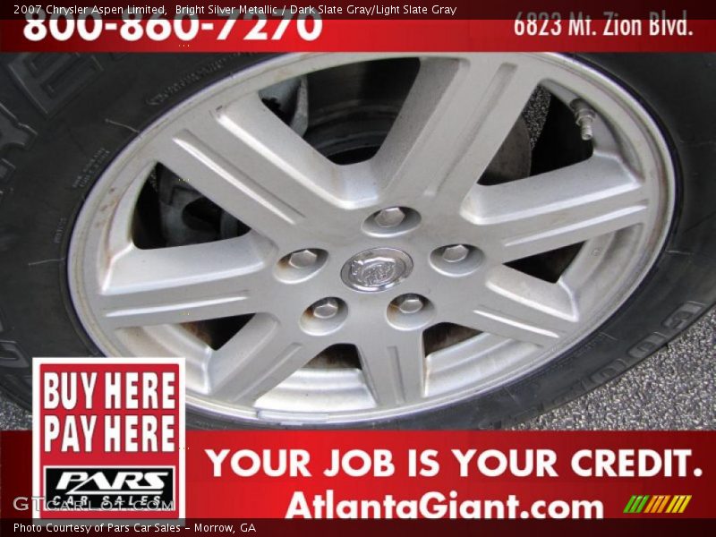 Bright Silver Metallic / Dark Slate Gray/Light Slate Gray 2007 Chrysler Aspen Limited