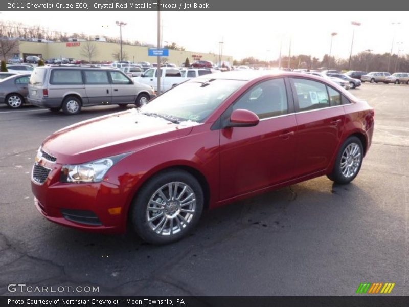 Crystal Red Metallic Tintcoat / Jet Black 2011 Chevrolet Cruze ECO