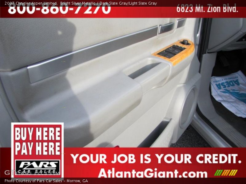 Bright Silver Metallic / Dark Slate Gray/Light Slate Gray 2007 Chrysler Aspen Limited