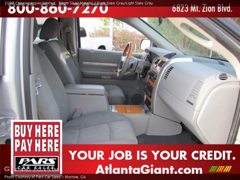 Bright Silver Metallic / Dark Slate Gray/Light Slate Gray 2007 Chrysler Aspen Limited