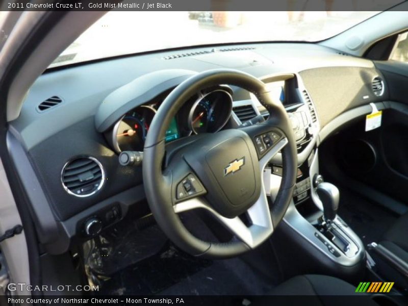 Gold Mist Metallic / Jet Black 2011 Chevrolet Cruze LT