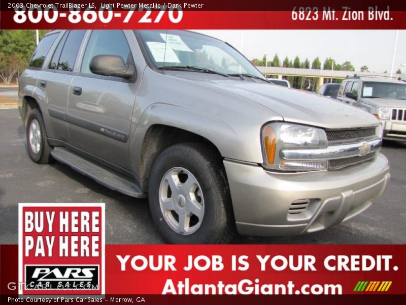 Light Pewter Metallic / Dark Pewter 2003 Chevrolet TrailBlazer LS