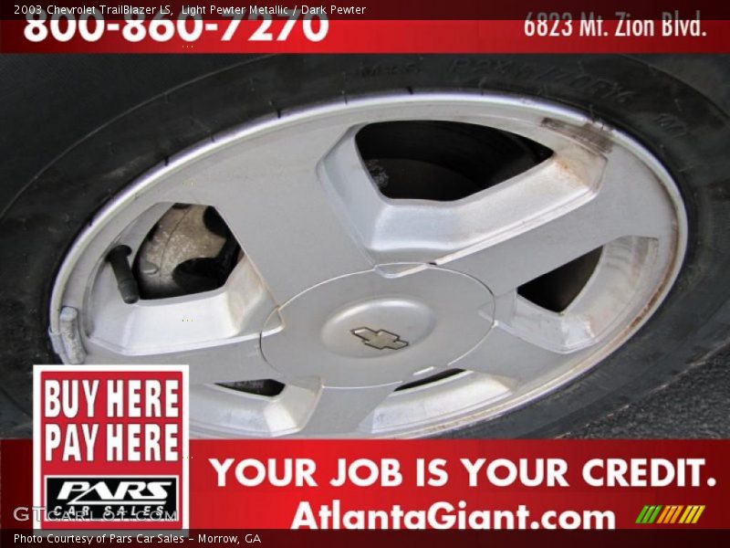 Light Pewter Metallic / Dark Pewter 2003 Chevrolet TrailBlazer LS