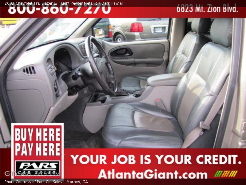 Light Pewter Metallic / Dark Pewter 2003 Chevrolet TrailBlazer LS