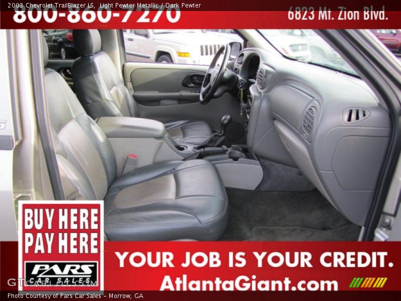 Light Pewter Metallic / Dark Pewter 2003 Chevrolet TrailBlazer LS