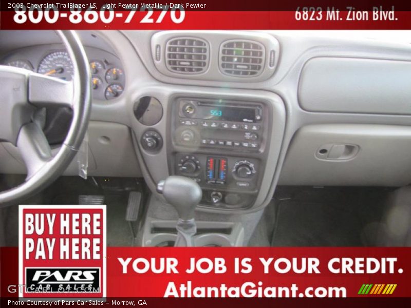 Light Pewter Metallic / Dark Pewter 2003 Chevrolet TrailBlazer LS
