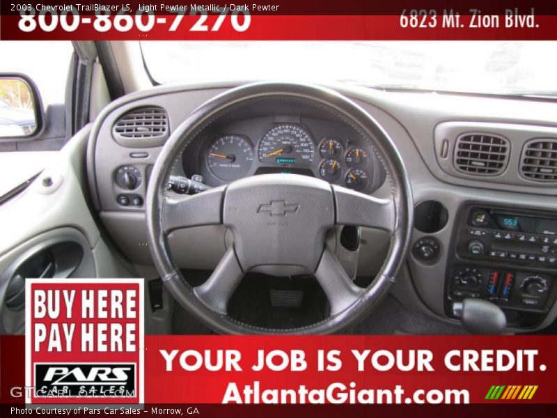 Light Pewter Metallic / Dark Pewter 2003 Chevrolet TrailBlazer LS