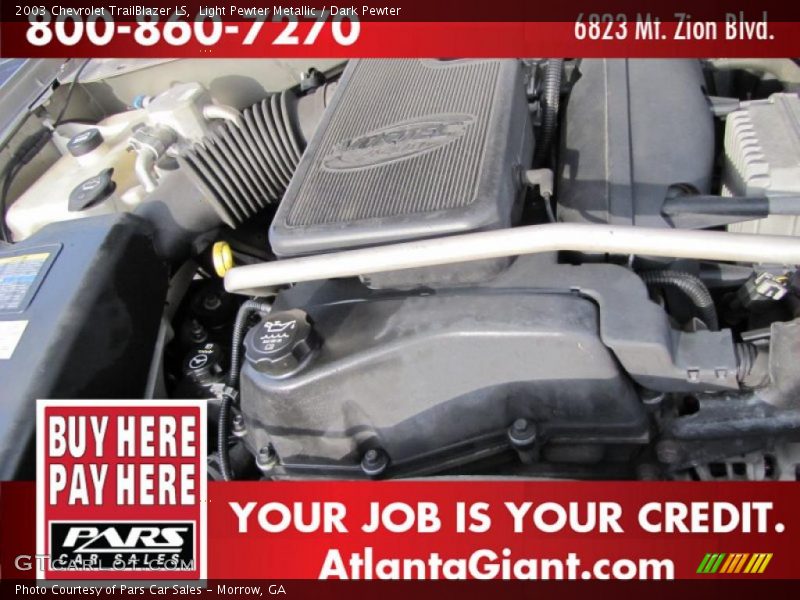 Light Pewter Metallic / Dark Pewter 2003 Chevrolet TrailBlazer LS