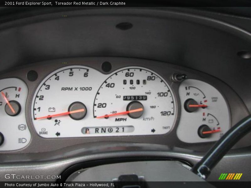Toreador Red Metallic / Dark Graphite 2001 Ford Explorer Sport