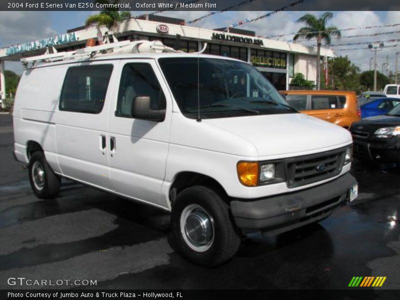 Oxford White / Medium Flint 2004 Ford E Series Van E250 Commercial