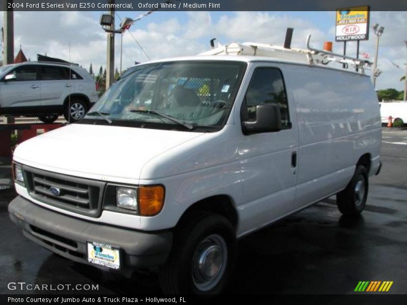 Oxford White / Medium Flint 2004 Ford E Series Van E250 Commercial