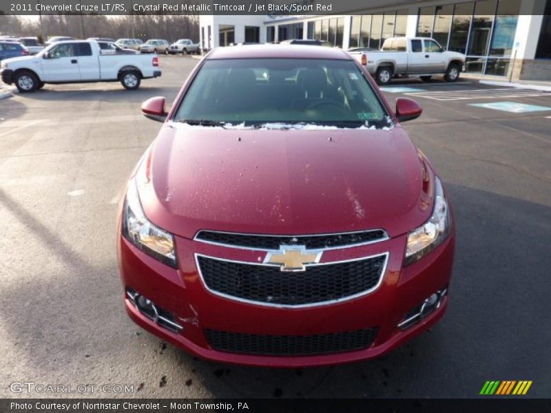 Crystal Red Metallic Tintcoat / Jet Black/Sport Red 2011 Chevrolet Cruze LT/RS