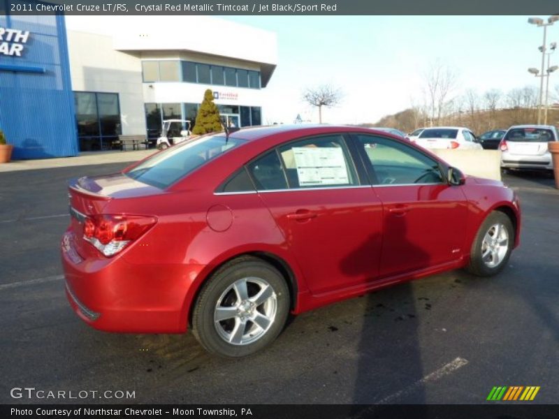 Crystal Red Metallic Tintcoat / Jet Black/Sport Red 2011 Chevrolet Cruze LT/RS