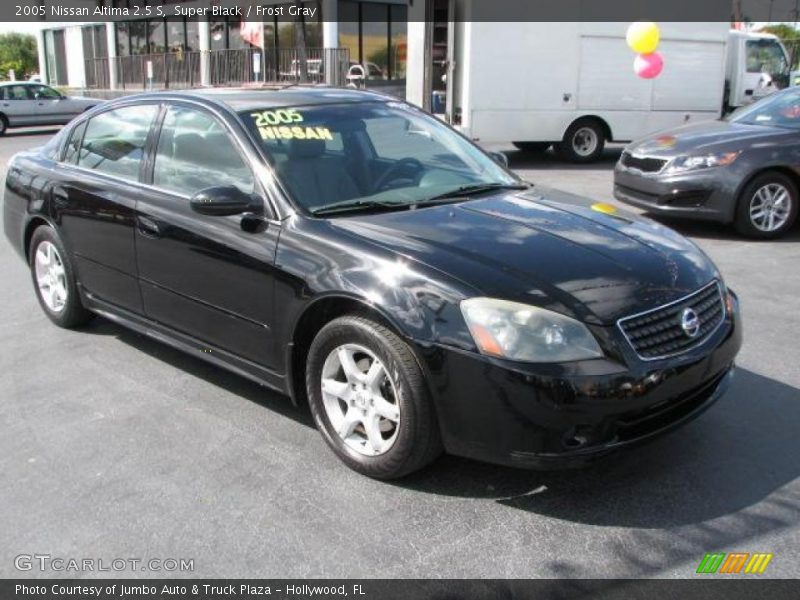 Super Black / Frost Gray 2005 Nissan Altima 2.5 S