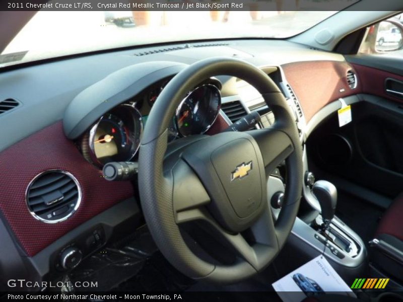 Crystal Red Metallic Tintcoat / Jet Black/Sport Red 2011 Chevrolet Cruze LT/RS