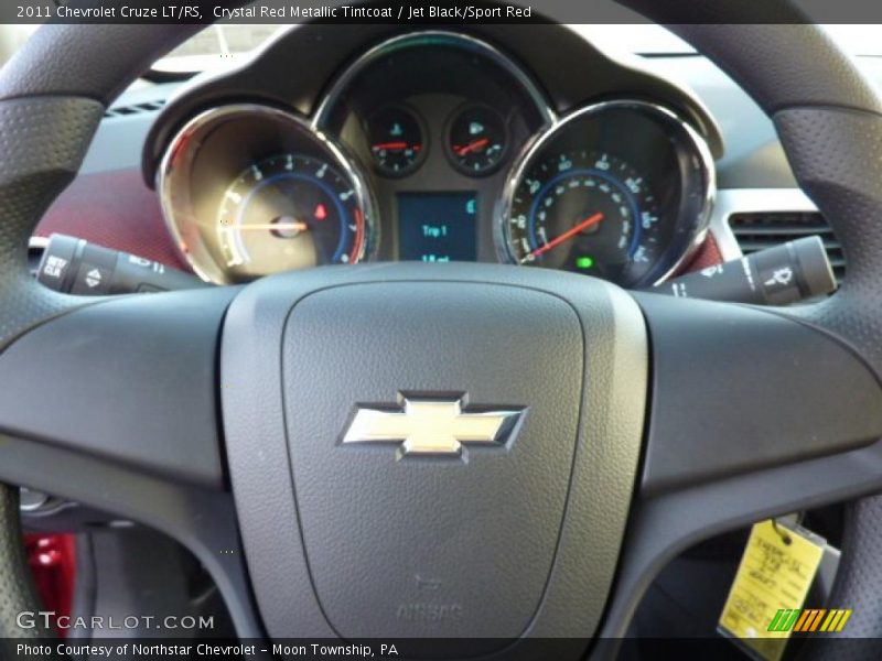 Crystal Red Metallic Tintcoat / Jet Black/Sport Red 2011 Chevrolet Cruze LT/RS