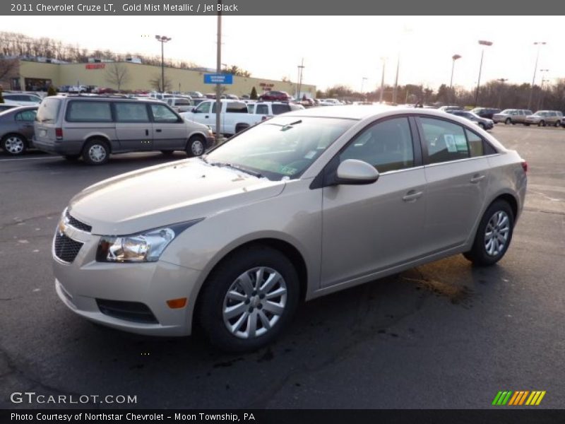 Gold Mist Metallic / Jet Black 2011 Chevrolet Cruze LT