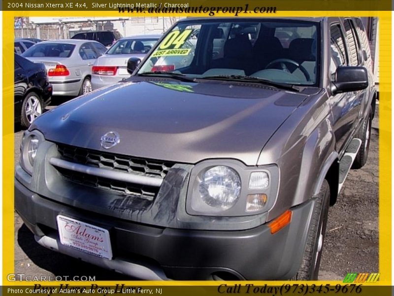 Silver Lightning Metallic / Charcoal 2004 Nissan Xterra XE 4x4
