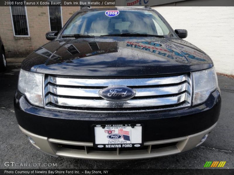 Dark Ink Blue Metallic / Camel 2008 Ford Taurus X Eddie Bauer