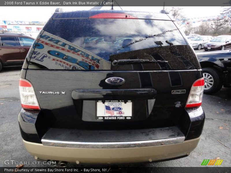 Dark Ink Blue Metallic / Camel 2008 Ford Taurus X Eddie Bauer