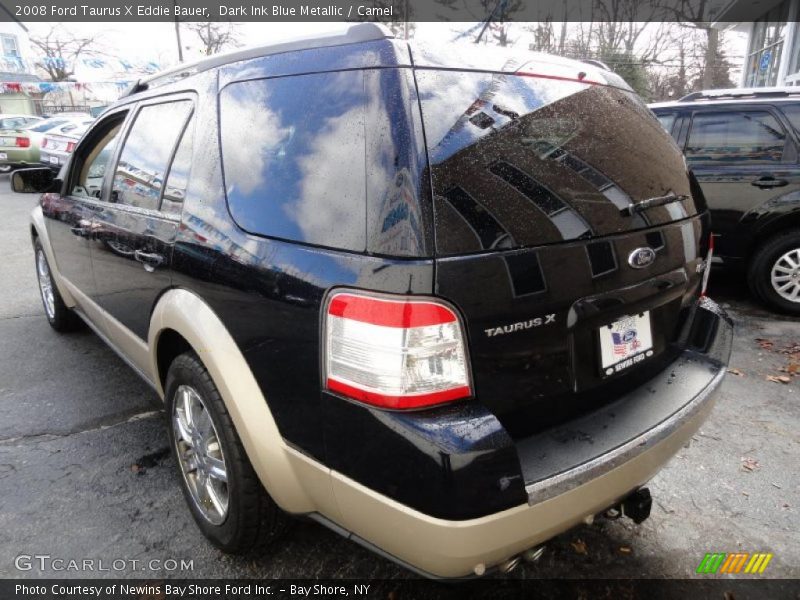 Dark Ink Blue Metallic / Camel 2008 Ford Taurus X Eddie Bauer