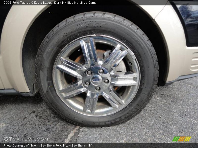 Dark Ink Blue Metallic / Camel 2008 Ford Taurus X Eddie Bauer