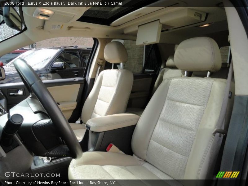 Dark Ink Blue Metallic / Camel 2008 Ford Taurus X Eddie Bauer